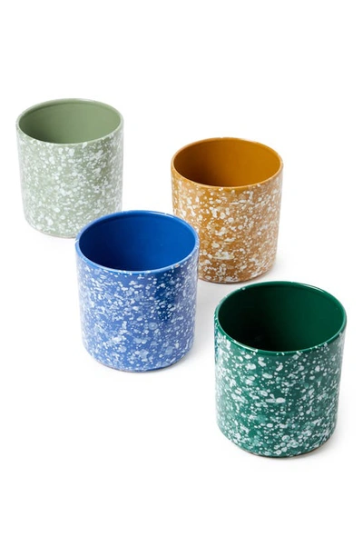 The Conran Shop Splatter Plant Pot In Green