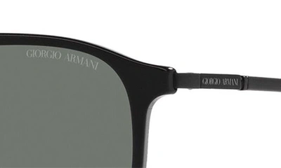 Shop Armani Exchange 56mm Pilot Sunglasses In Black