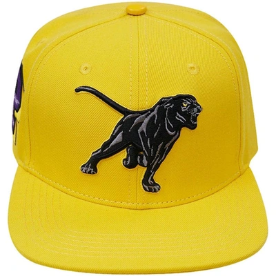 Shop Pro Standard Gold Prairie View A&m Panthers Evergreen Mascot Snapback Hat