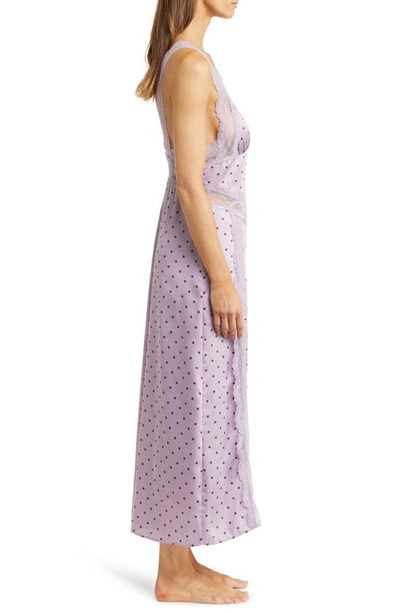 Shop Free People Bad For You Print Lace Nightgown In Petal Combo