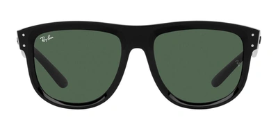 Shop Ray Ban Reverse 0rbr0501s 6677vr Wayfarer Sunglasses In Green