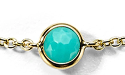 Ippolita 18k Gold Lollipop Stone Station Necklace In Rainbow In Green Gold