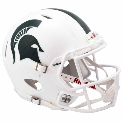 Shop Riddell Michigan State Spartans  2017 Alternative White Revolution Speed Full-size Authentic Football