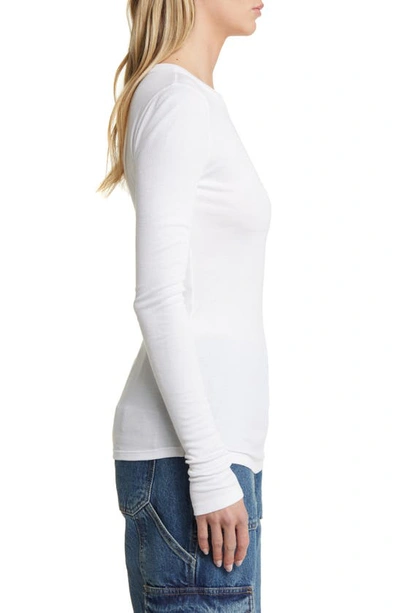 Bp. Ribbed Long Sleeve Tee In White