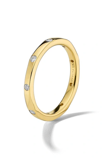 Shop Ippolita Stardust Diamond Station Band Ring In Gold