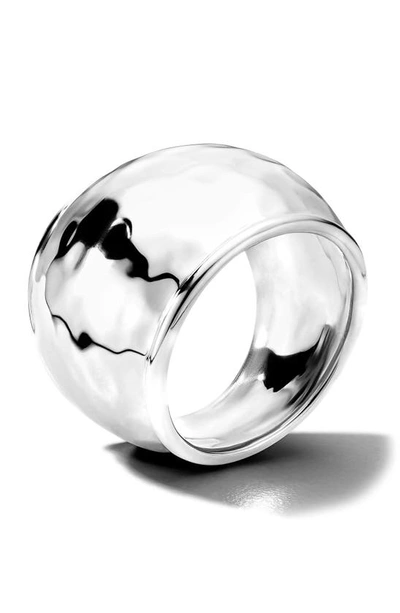 Shop Ippolita Classico Goddess Wide Band Ring In Silver