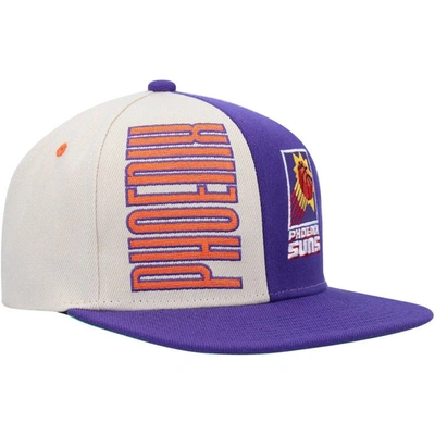 Shop Mitchell & Ness Cream/purple Phoenix Suns Hardwood Classics Pop Snapback Hat