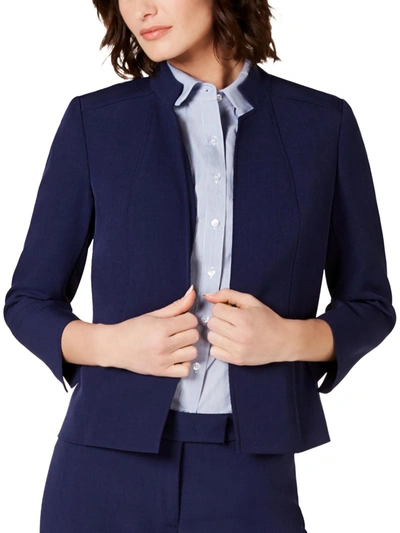 Shop Anne Klein Womens Suit Separate Office Wear Open-front Blazer In Multi