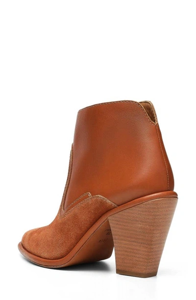 Shop Joie Ginger Western Bootie Ankle Boot In Whiskey In Brown