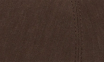 Zegna Logo-plaque Linen Baseball Cap In Brown