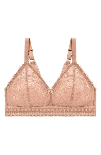 Glamorise Bramour Gramercy Luxe Lace Bralette In Cappuccino