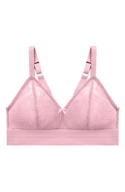 Glamorise Bramour Gramercy Luxe Lace Bralette In Mauve