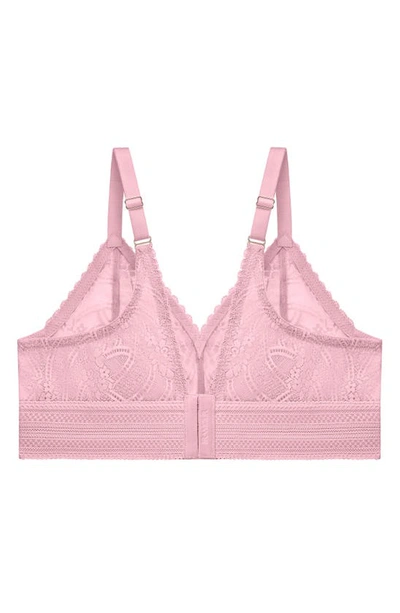 Glamorise Bramour Gramercy Luxe Lace Bralette In Mauve
