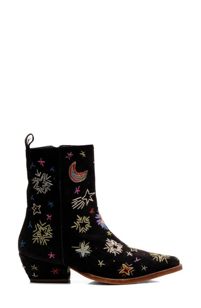 Shop Free People Bowers Embroidered Bootie In Black
