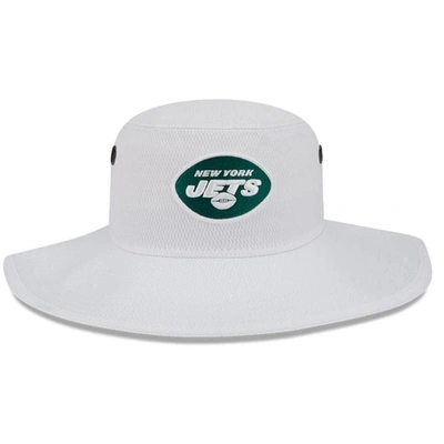 Shop New Era White New York Jets 2023 Nfl Training Camp Panama Bucket Hat