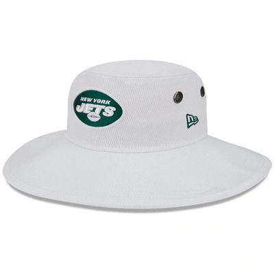 Shop New Era White New York Jets 2023 Nfl Training Camp Panama Bucket Hat