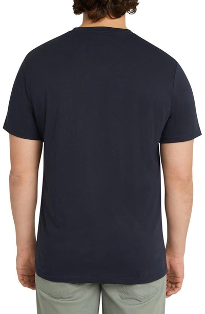 Shop Johnny Bigg New York Heritage Cotton Graphic T-shirt In Navy