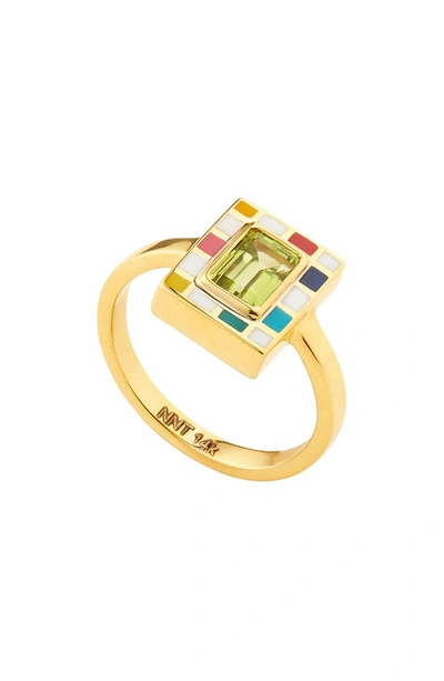 Shop Nevernot Let's Play Mini Chess Ring In Green