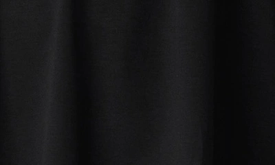 Eileen Fisher Petite Cap-sleeve Drawstring Jersey Top In Black