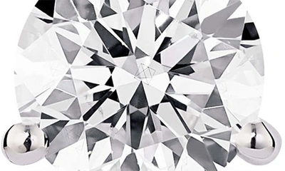 Lightbox 1 Carat Round Lab Created Diamond Solitaire Stud Earrings In White/ 14k White Gold