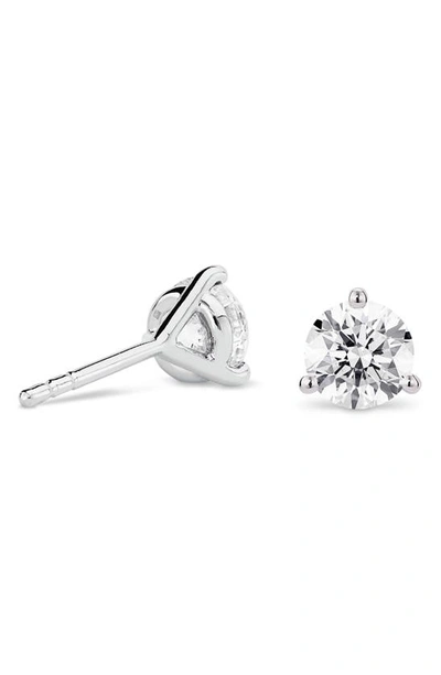 Shop Lightbox 1.5-carat Round Lab Grown Diamond Stud Earrings In White/ 14k White Gold