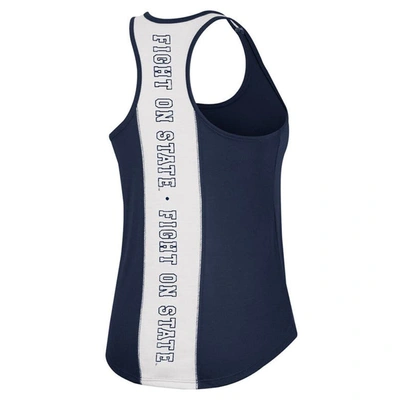 Shop Colosseum Navy Penn State Nittany Lions 10 Days Racerback Scoop Neck Tank Top