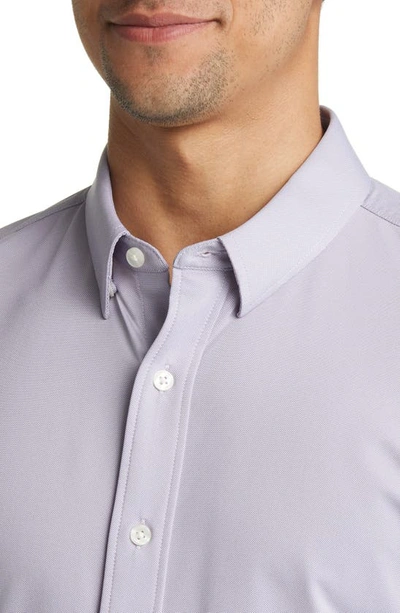 Shop Rhone Slim Fit Commuter Button-up Shirt In Nightshade Oxford
