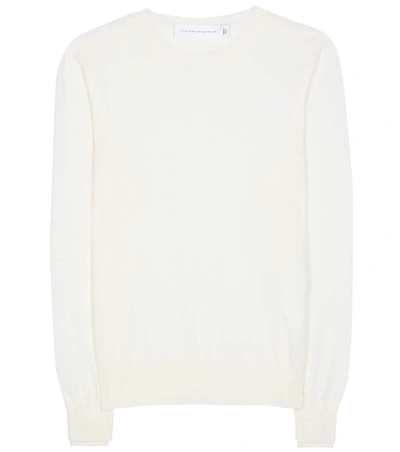 Victoria Beckham Wool Sweater In White