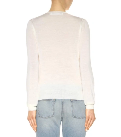 Shop Victoria Beckham Wool Sweater In White
