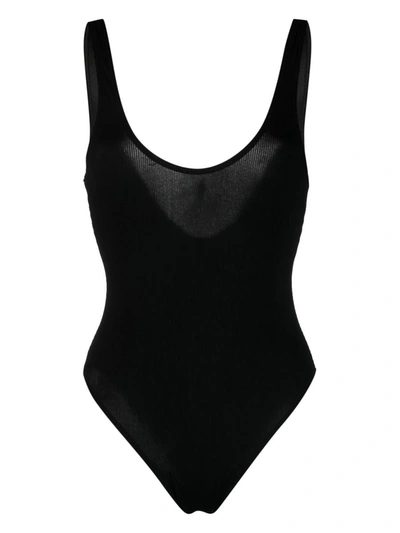 Shop Lido Sette Rib One-piece Swimsuit In Black