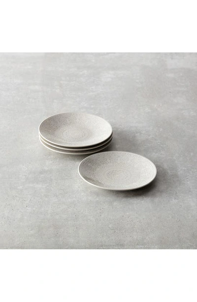 Shop Fortessa Havana Set Of 4 Coupe Salad Plates In Gray