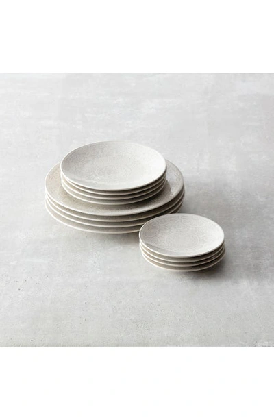 Shop Fortessa Havana Set Of 4 Coupe Salad Plates In Gray