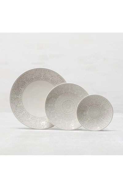 Shop Fortessa Havana Set Of 4 Coupe Salad Plates In Gray