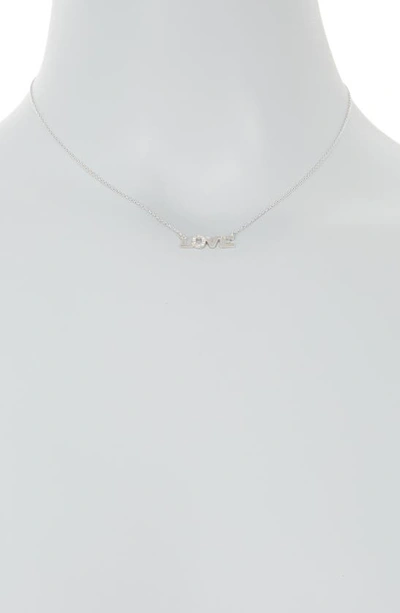 Shop Anzie Typewriter Love Necklace In Sterling Silver