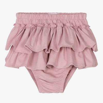 Shop Sofija Baby Girls Pink Cotton Frilly Pants
