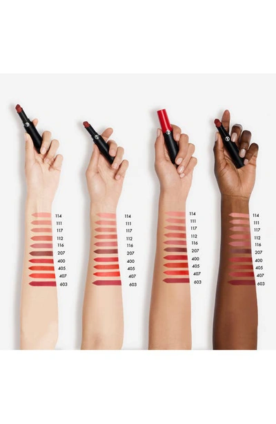 Armani Collezioni Lip Power Long Lasting Matte Lipstick In 207