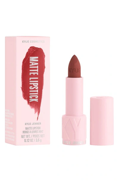 Shop Kylie Skin Matte Lipstick In Here For It