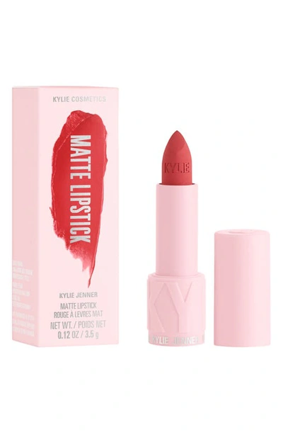 Shop Kylie Skin Matte Lipstick In Blushing Babe