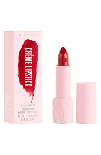 Shop Kylie Skin Crème Lipstick In 413 The Girl In Red