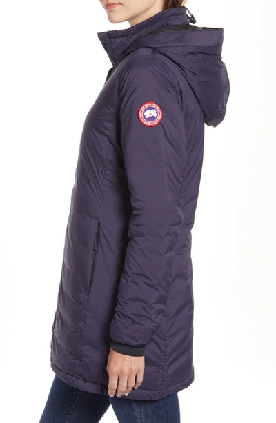Shop Canada Goose Camp Hooded Down Jacket In Navy