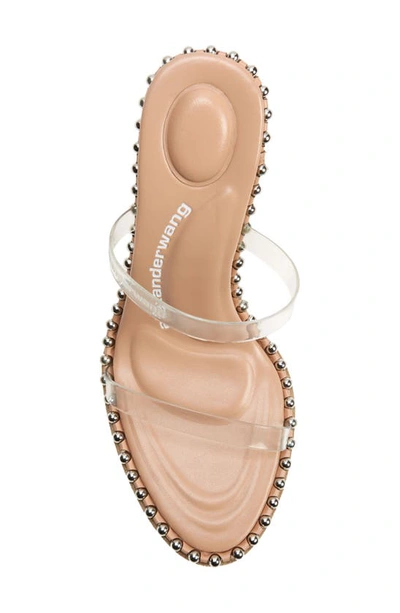 Shop Alexander Wang Nova Studded Slide Sandal In Peachy Beige