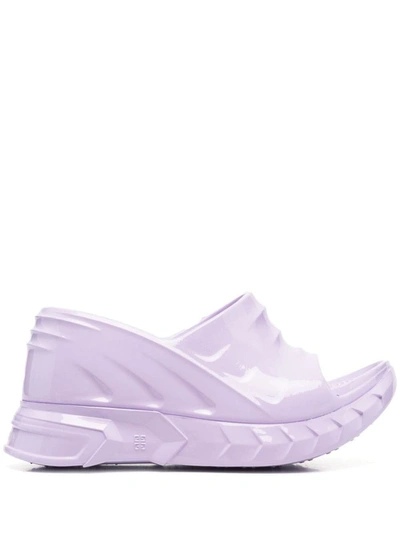 Shop Givenchy Sandals In Purple