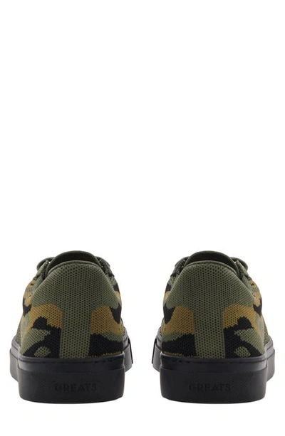 Shop Greats Royale Sneaker In Camo Recycled Knit