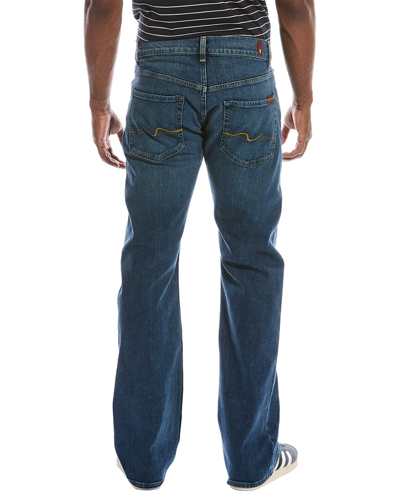 Shop 7 For All Mankind Brett Squiggle Deep Sea Bootcut Jean In Blue