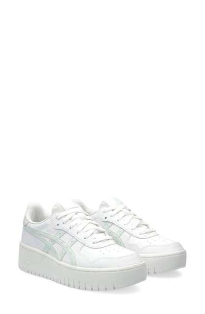 Shop Asics Japan S Pf Platform Sneaker In White/ Pure Aqua