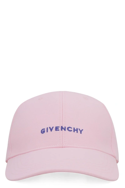Shop Givenchy Logo Baseball Cap In Pink