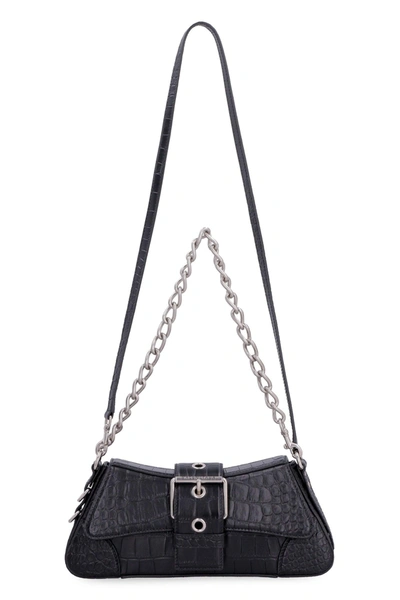 Shop Balenciaga Lindsay Shoulder Bag In Black