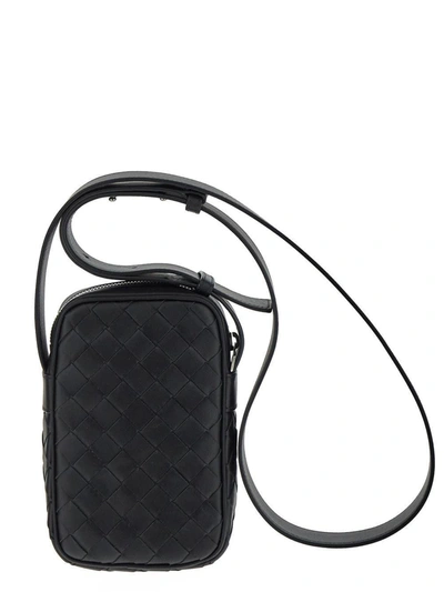 Shop Bottega Veneta Black Smartphone Case In Black Silver