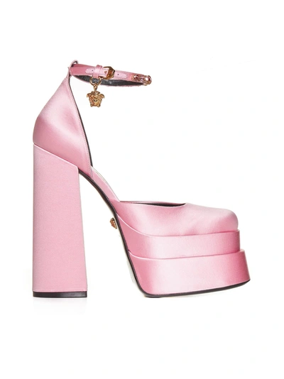 Shop Versace High-heeled Shoe In Candy Oro