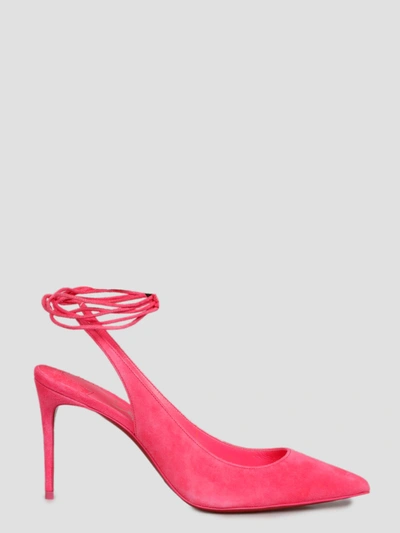 Shop Christian Louboutin Lace Up Kate Pumps In Pink & Purple